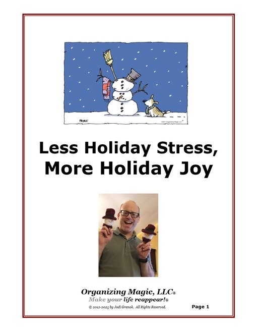 You can purchase Less Holiday Stress, More Holiday Joy on our website.