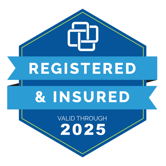 We are registered and insured in 2025.