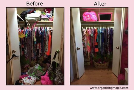 Ar Organizing Magic, we love working with clients on their closets.