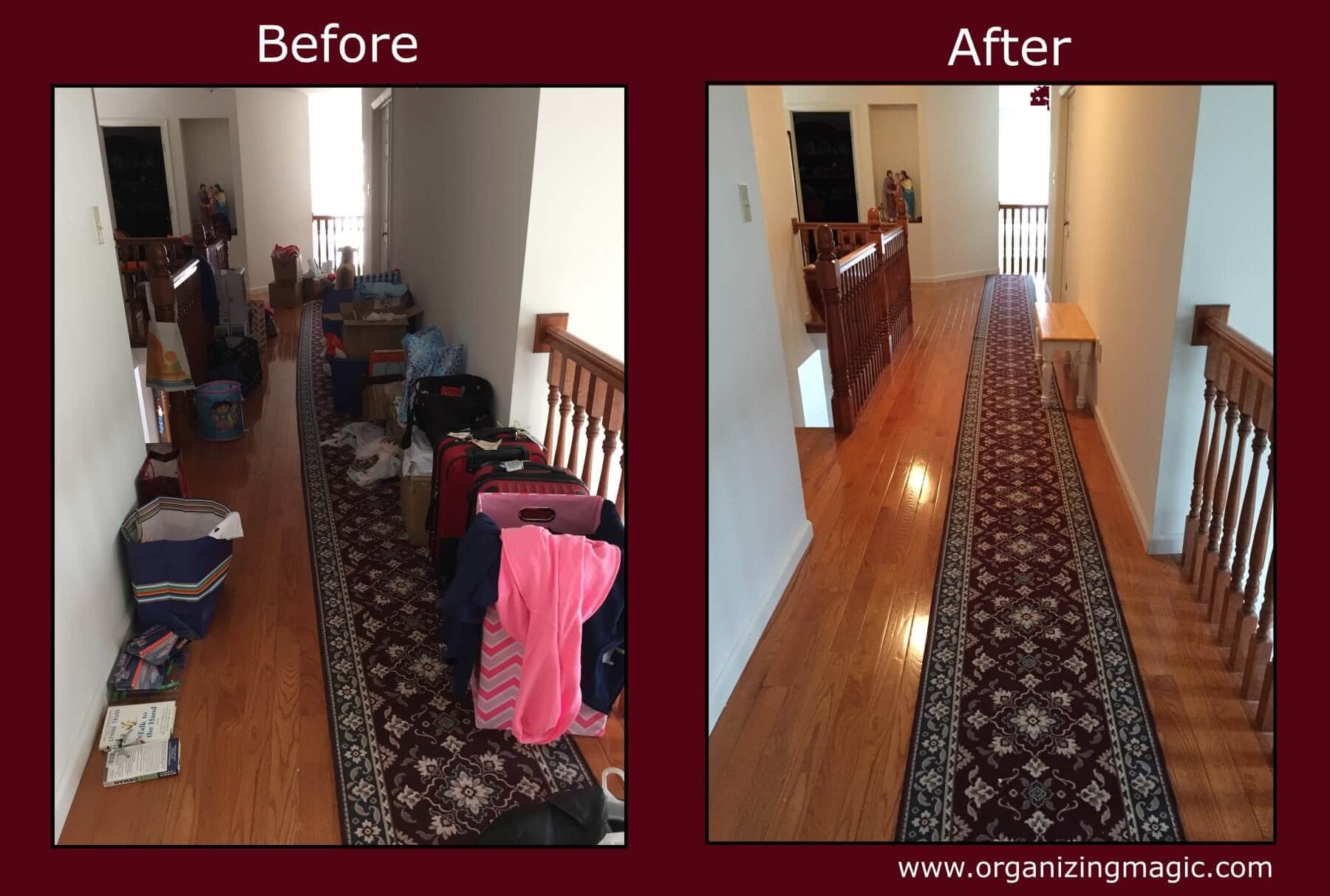 At Organizing Magic, we love working with our clients on their dumping ground areas.
